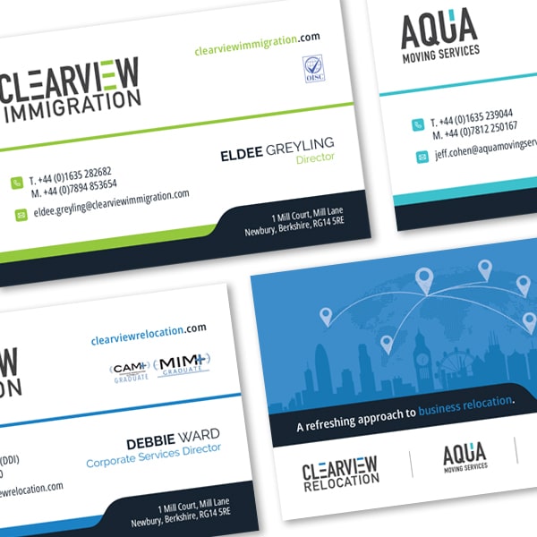 business card design newbury berkshire UK